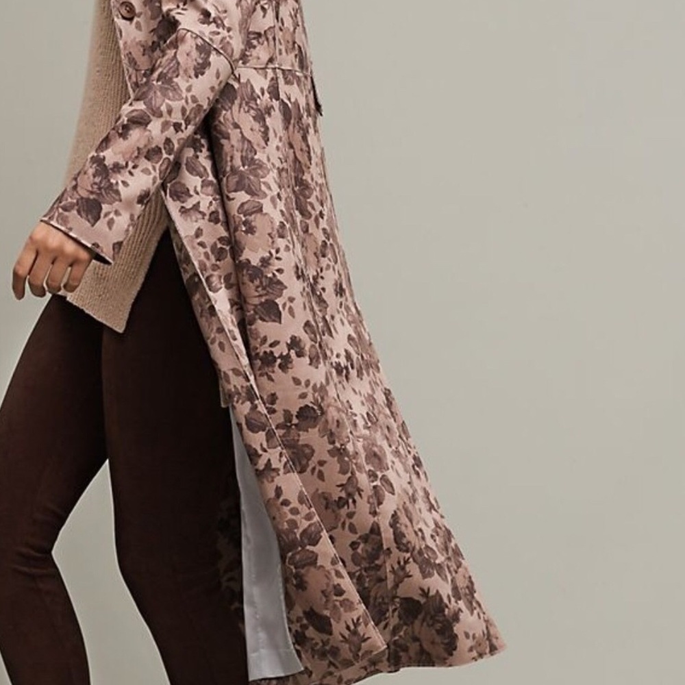 New w tags Anthro Chevril Duster Coat Sz 4 - Picture 6 of 7